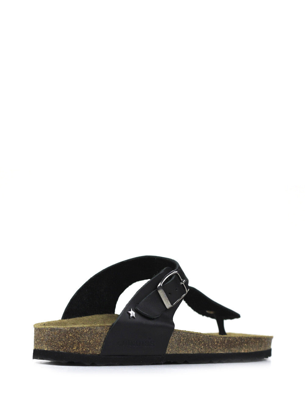Men's Black Leather Sandals