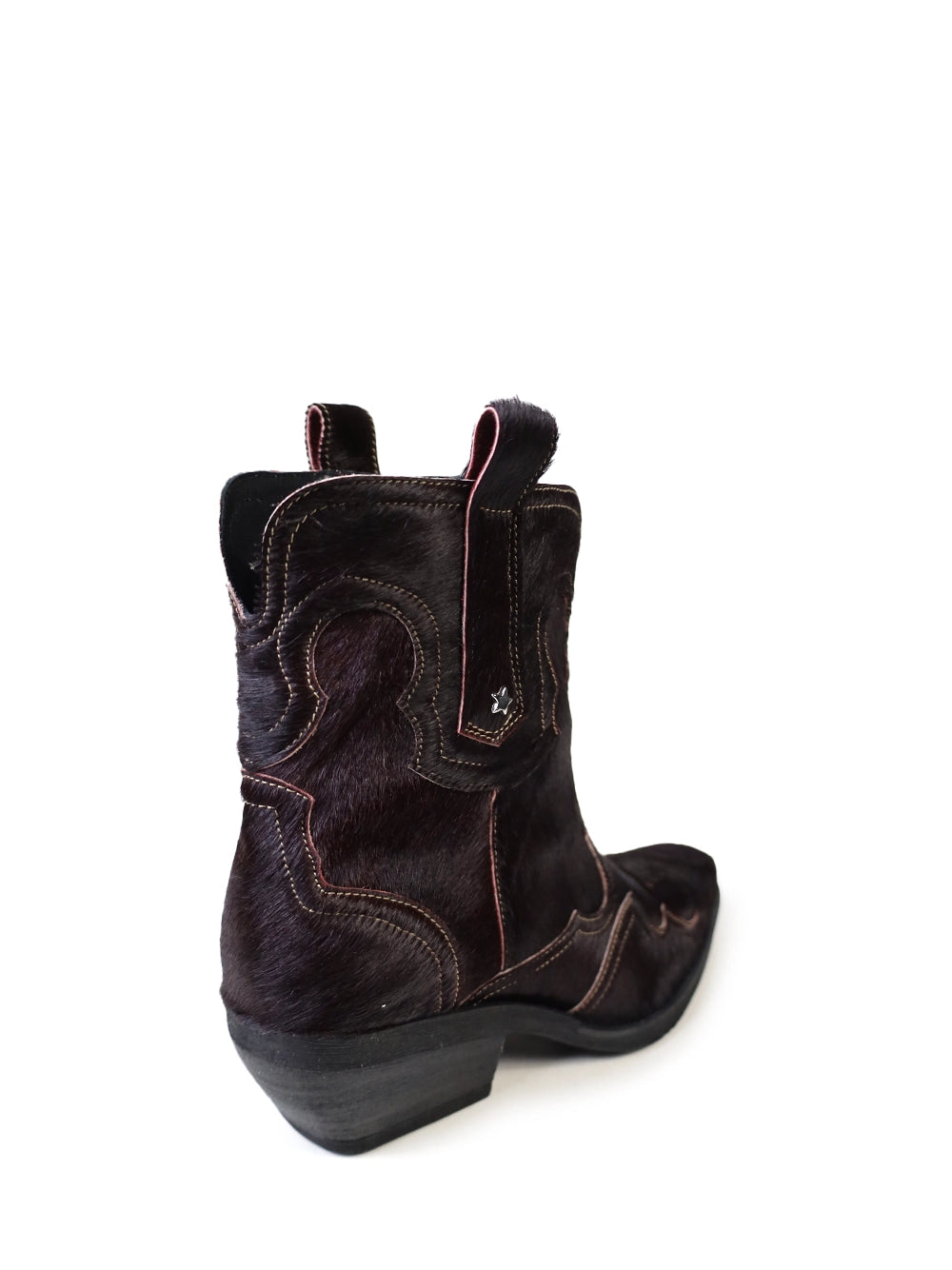 Bota Texana em Pelo Roxo