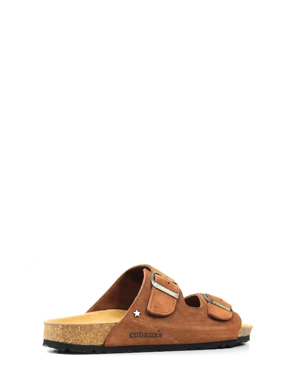 Men's Brown Suede Two-Strap Sandals