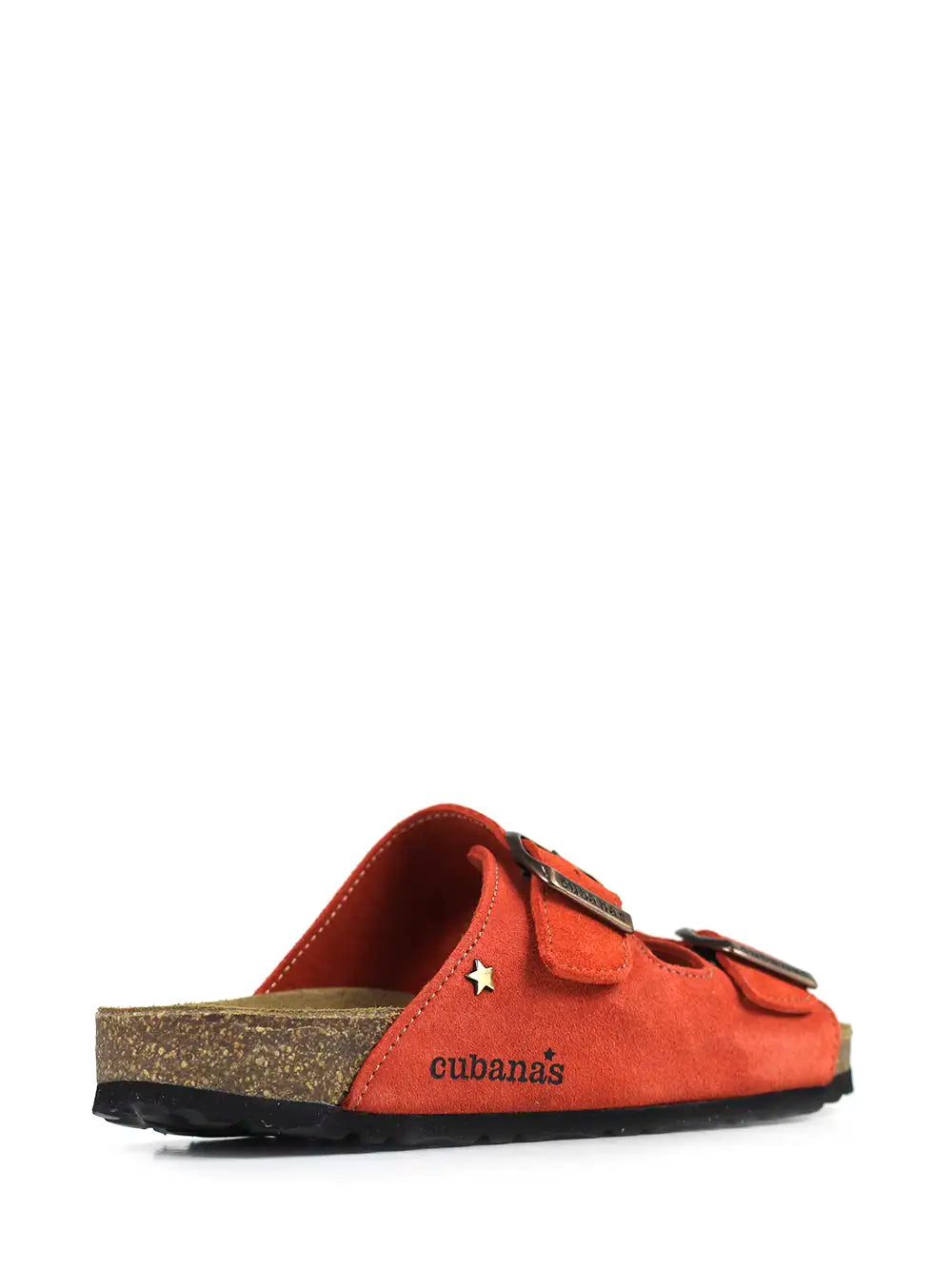 Amália Orange Suede Sandal