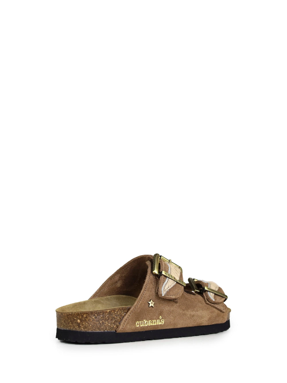 Amália Camel Suede and Fur Sandals