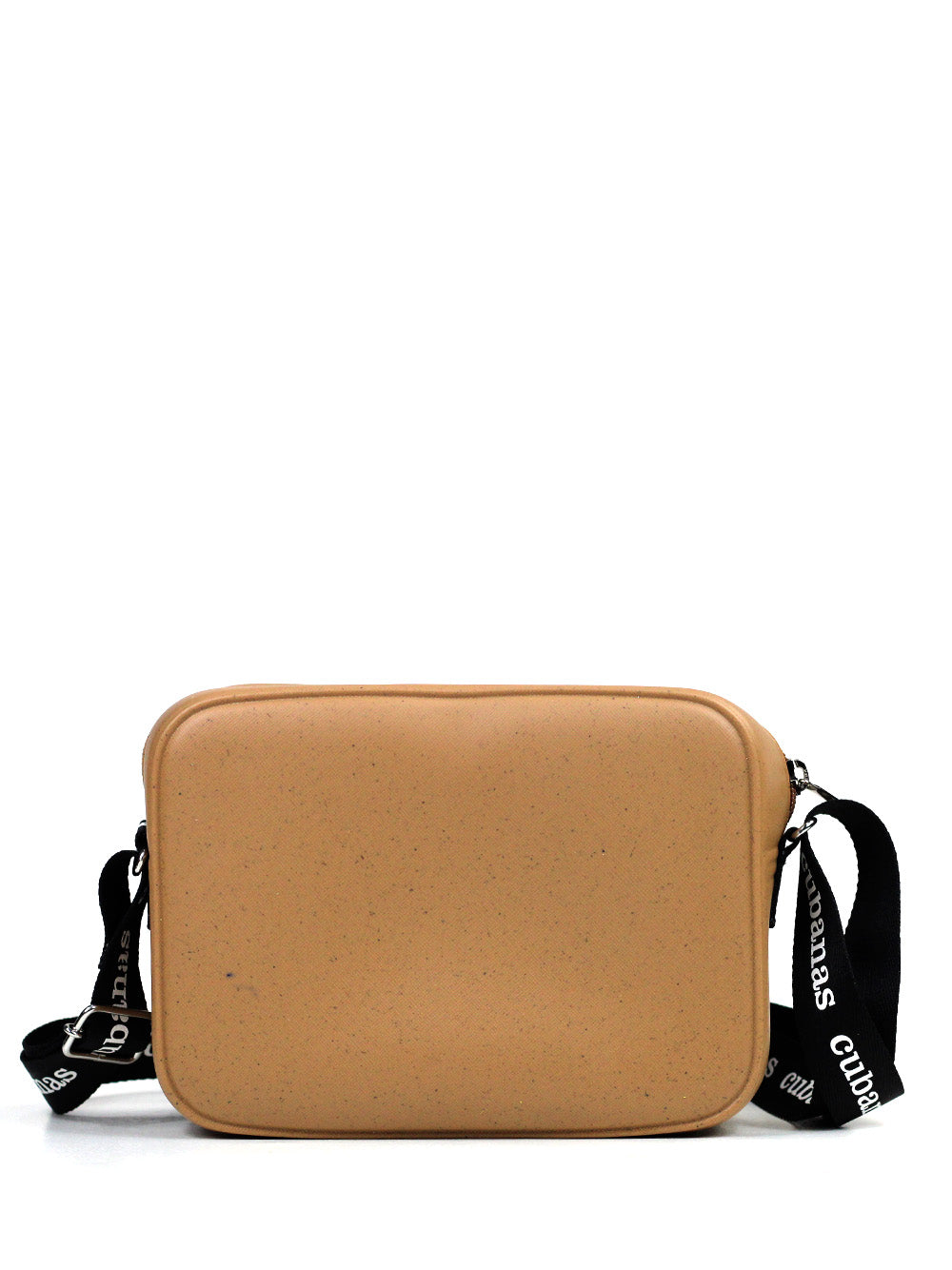 Beige PVC Bag with Cuban Chain Strap