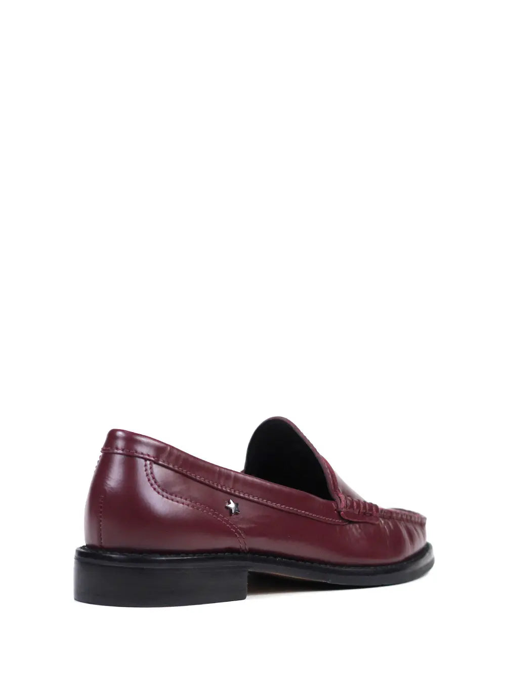 Loafer Bordeaux Raso em Pele