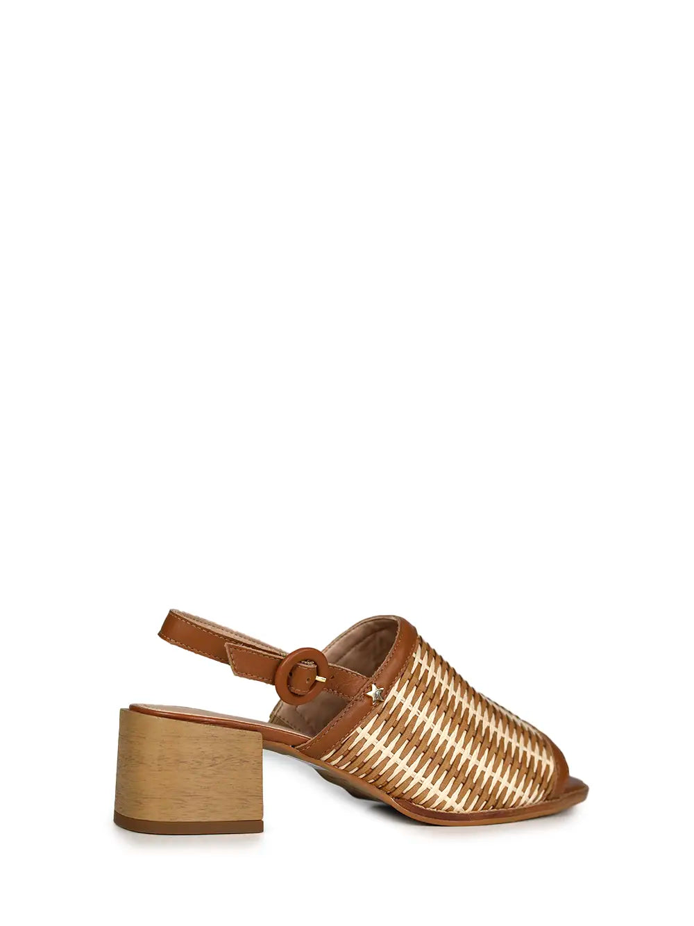 Braided Brown Leather Sandals