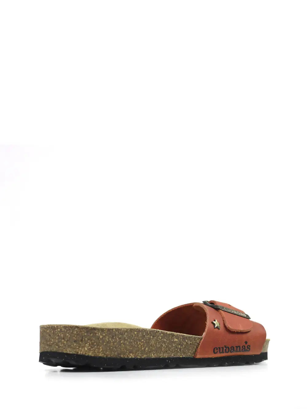 Julia Orange Leather Sandals