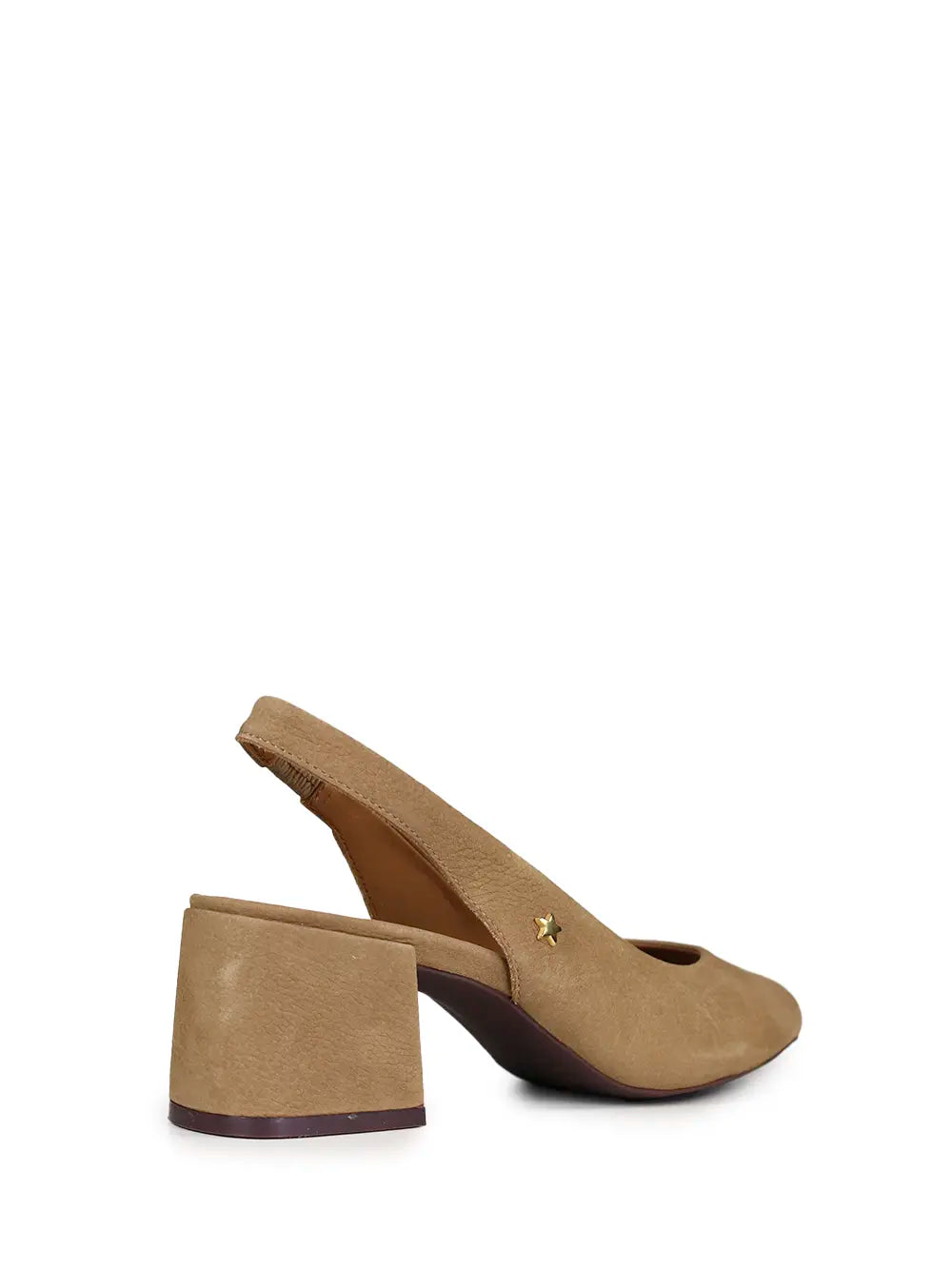 Sandália Peep Toe em Pele Camel