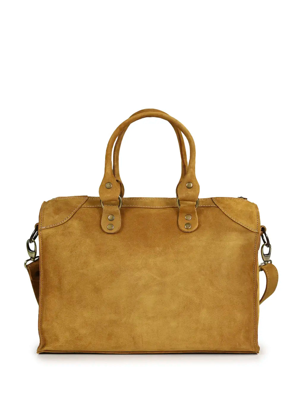 Brown Suede Handbag