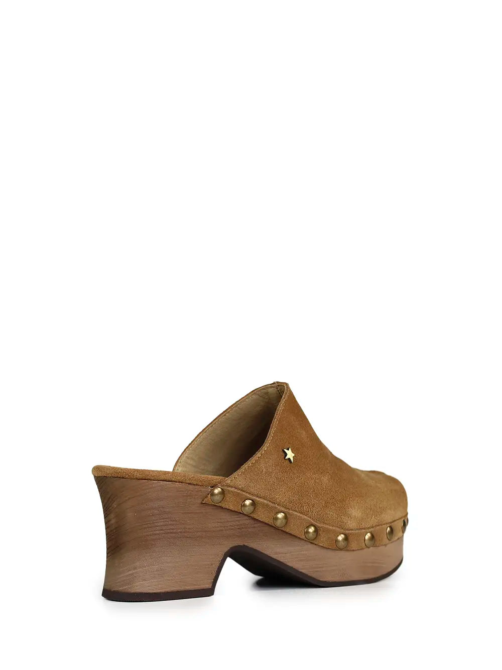 Brown Suede Block Heels with Platform