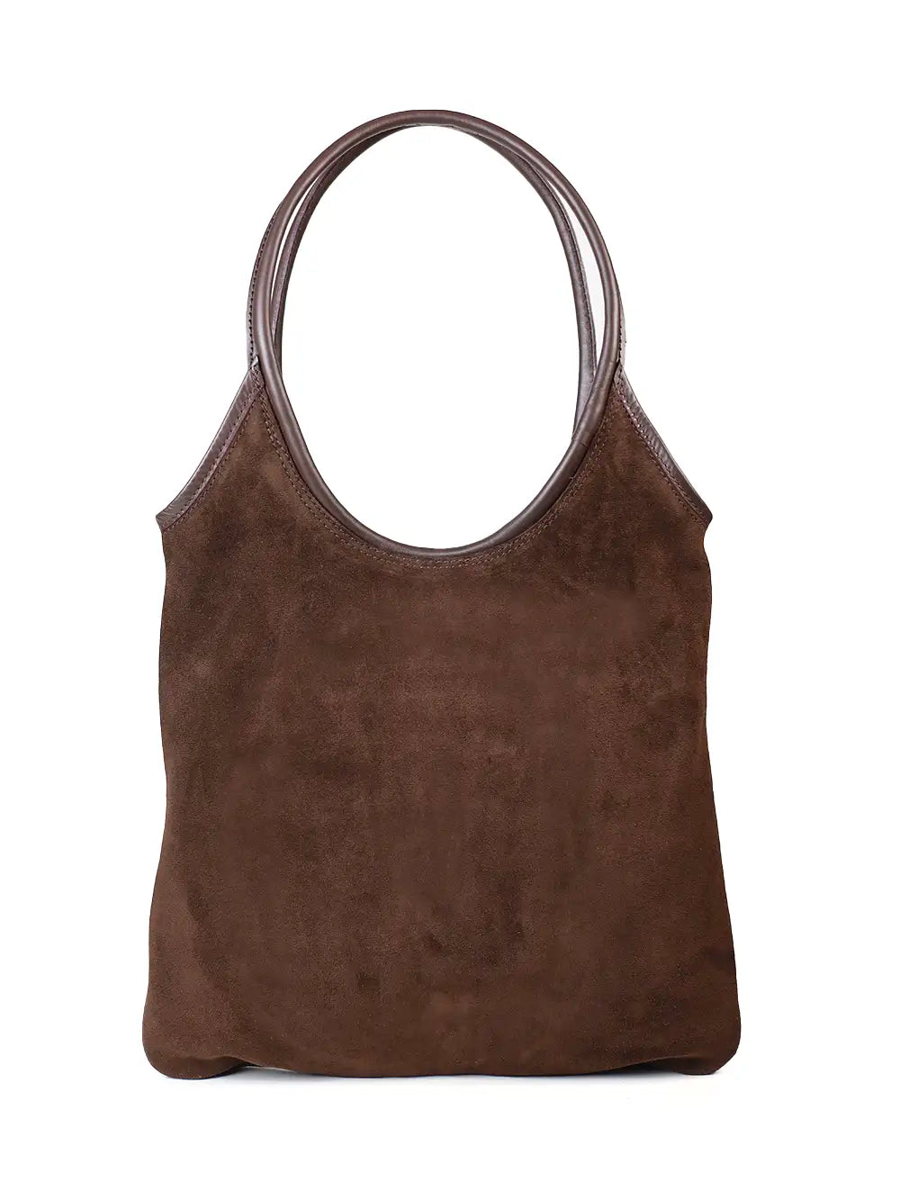 Brown Suede Shoulder Bag