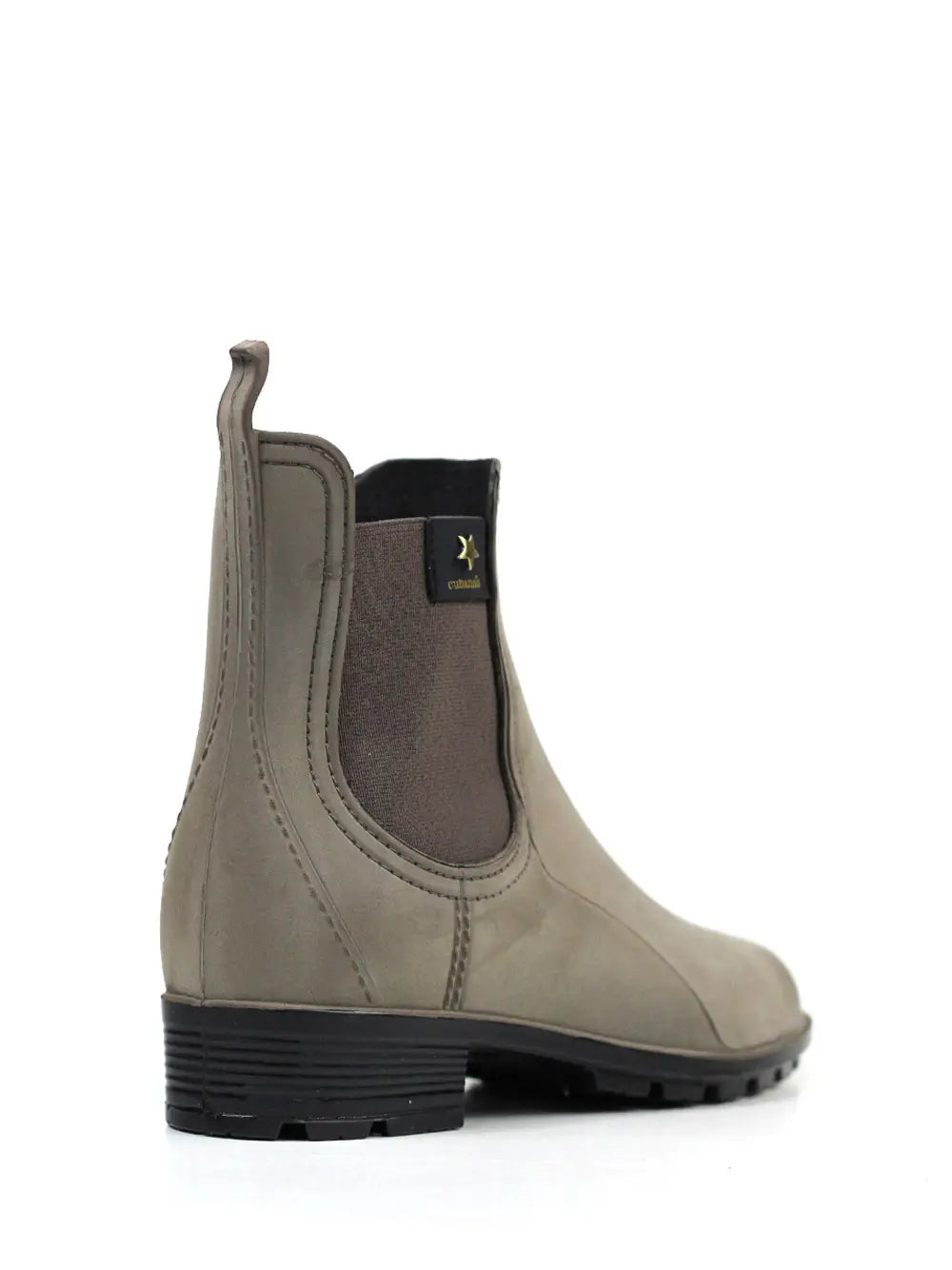 Brown Galoshes with Nubuck Finish