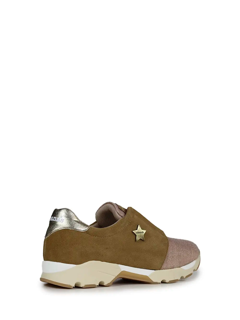 Brown Suede Trainers with Elasticated Laces