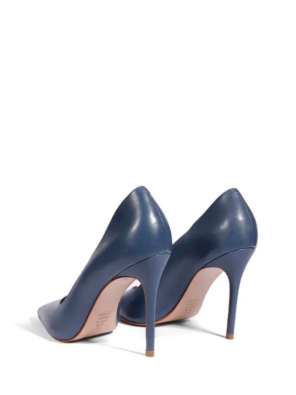 Dark Blue Leather Schutz Stiletto Heels