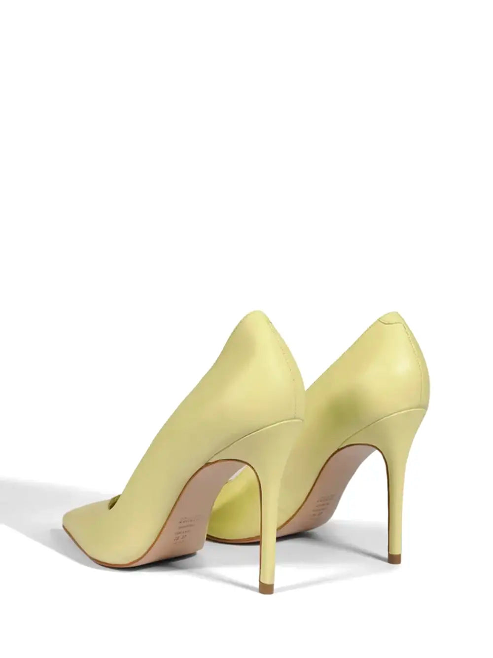 Scarpin Schutz em Pele Amarela e Salto Alto