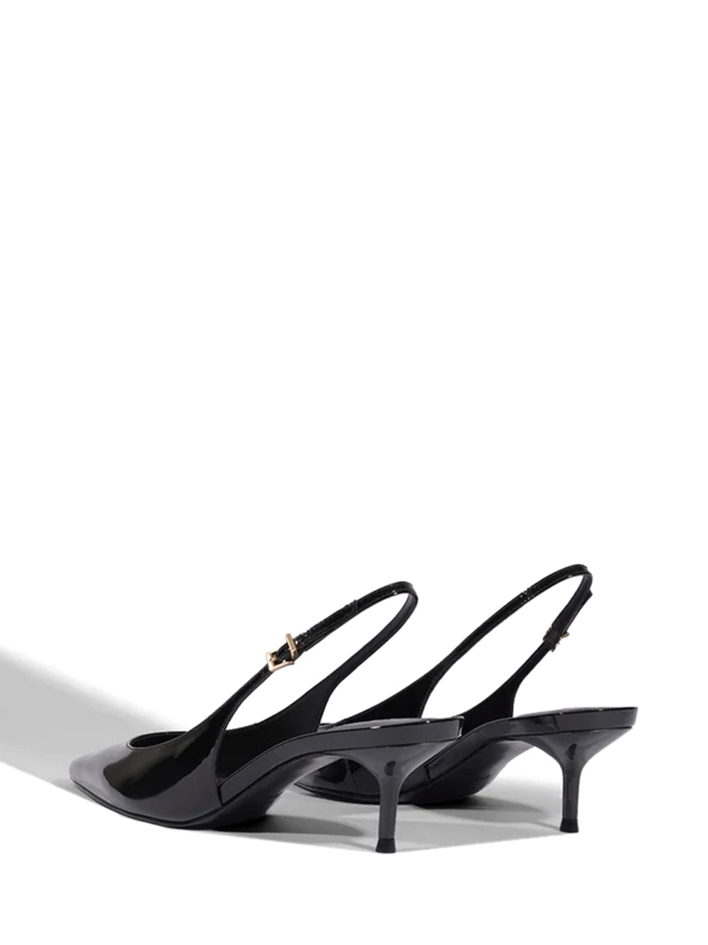 Scarpin Schutz Slingback Preto em Pele