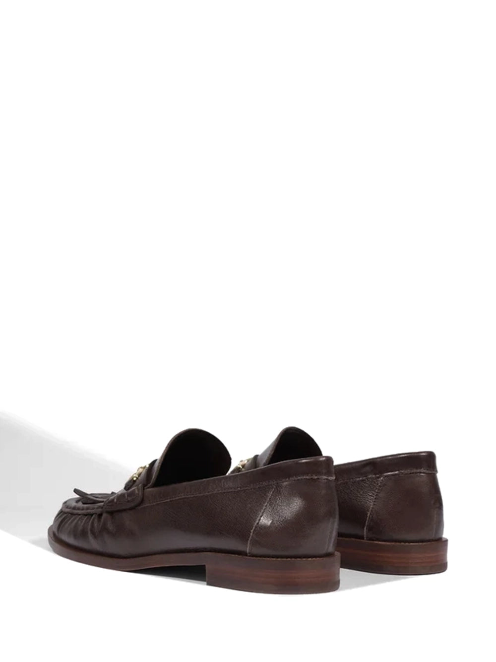 Loafer Schutz em Pele Castanha