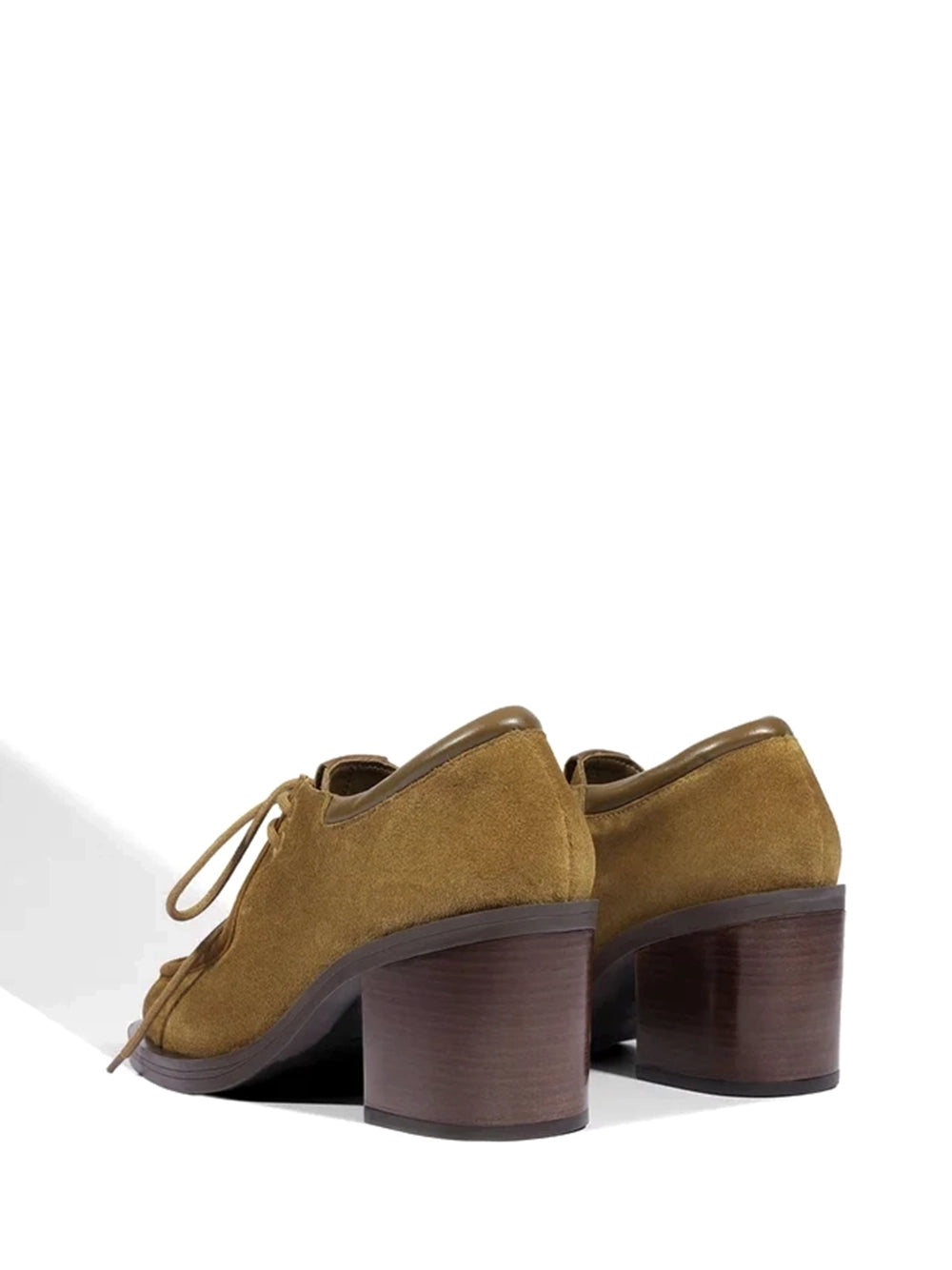 Loafer Schutz em Camurça Camel e Salto Bloco