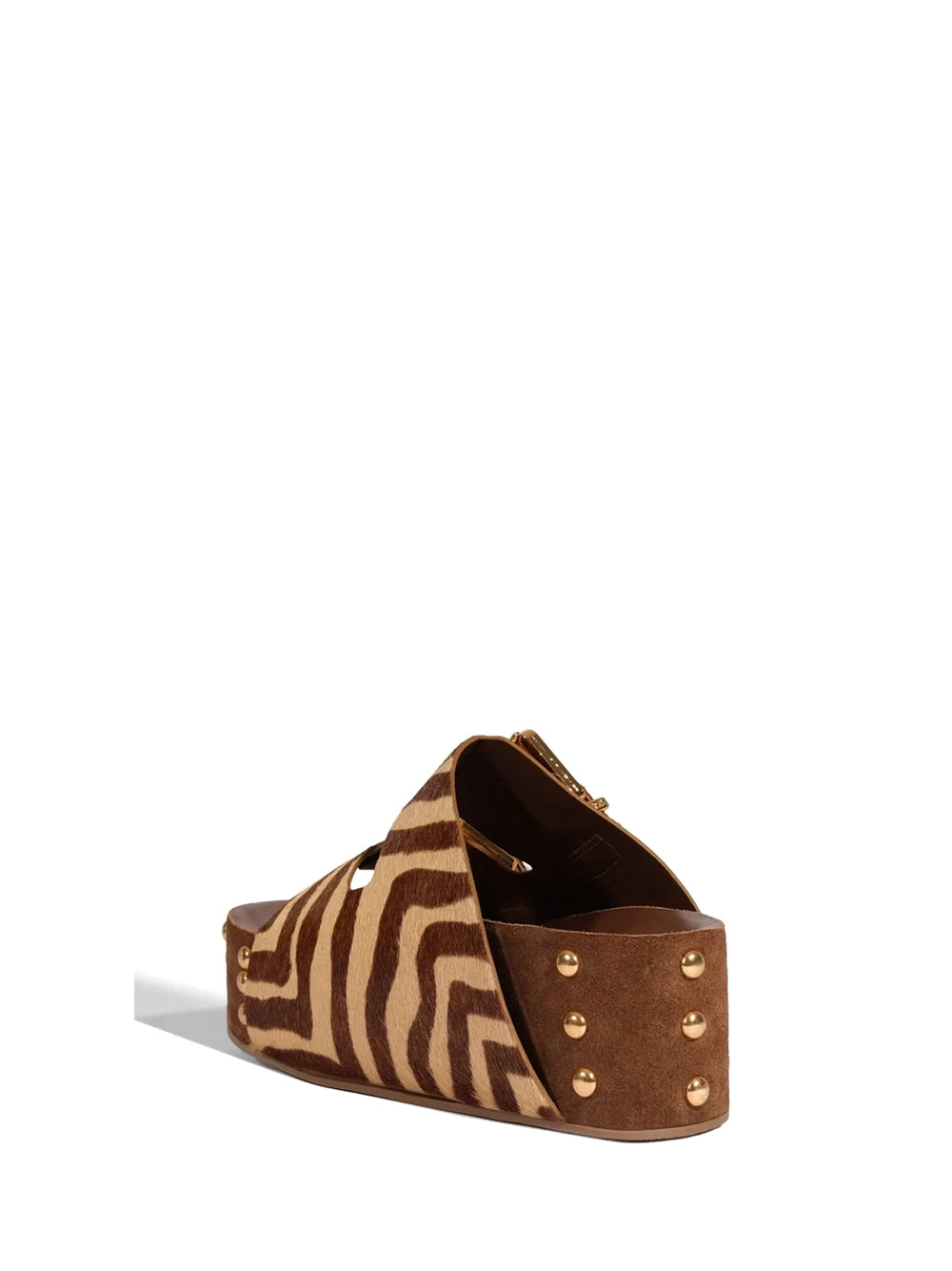 Sandália Plataforma em Animal Print Zebra
