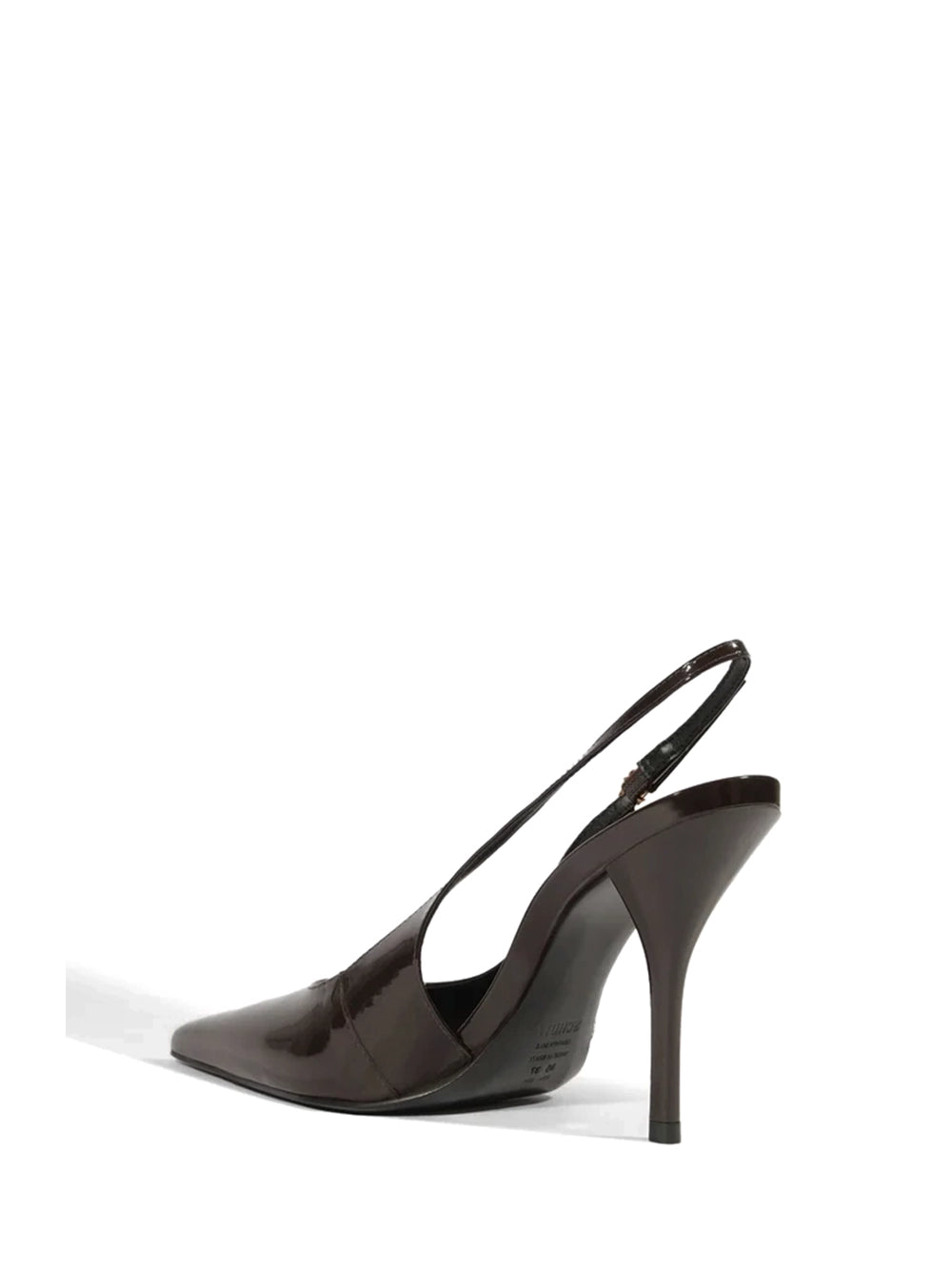 Scarpin Schutz Slingback Preto em Pele