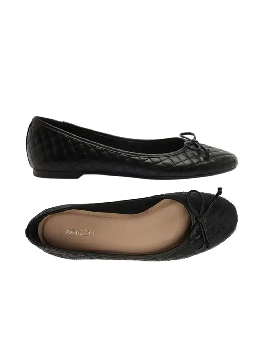 Sabrina Arezzo Black Leather with Bow