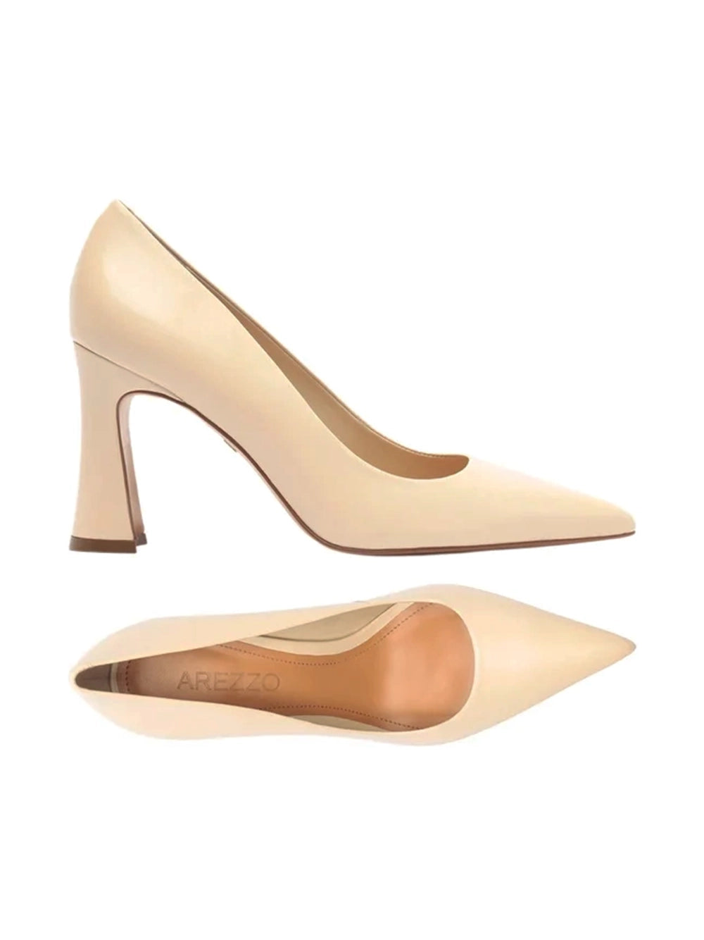 Scarpin Arezzo em Pele Off-White
