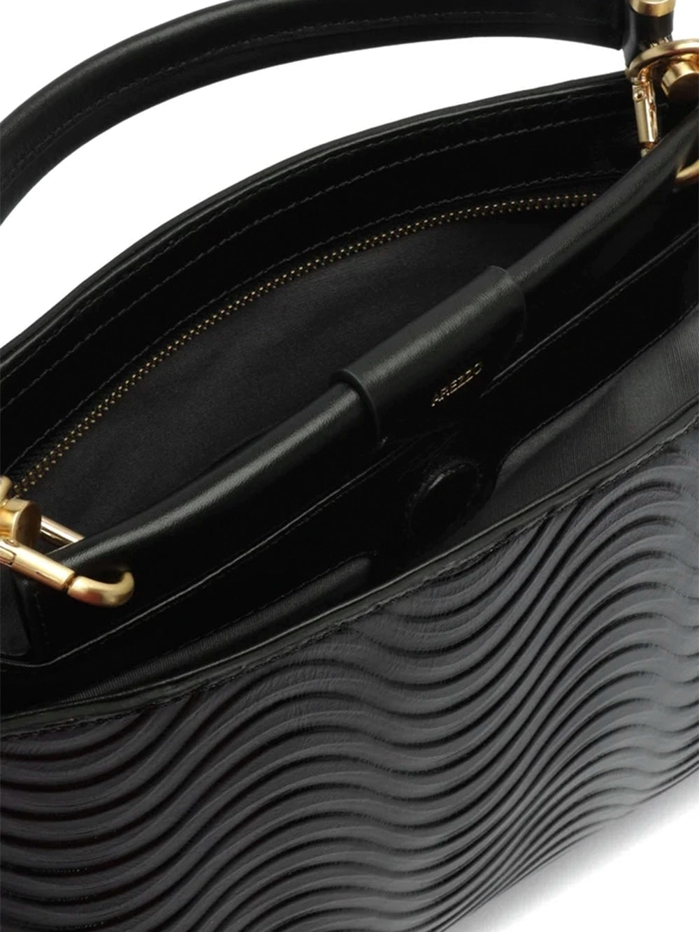 Black Leather Maxi Tote Bag
