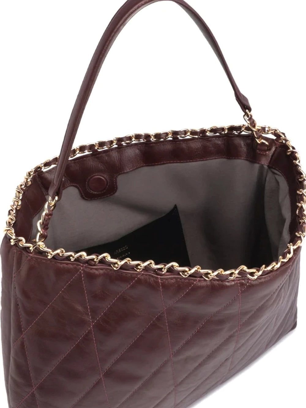 Mala Hobo Arezzo em Pele Bordô
