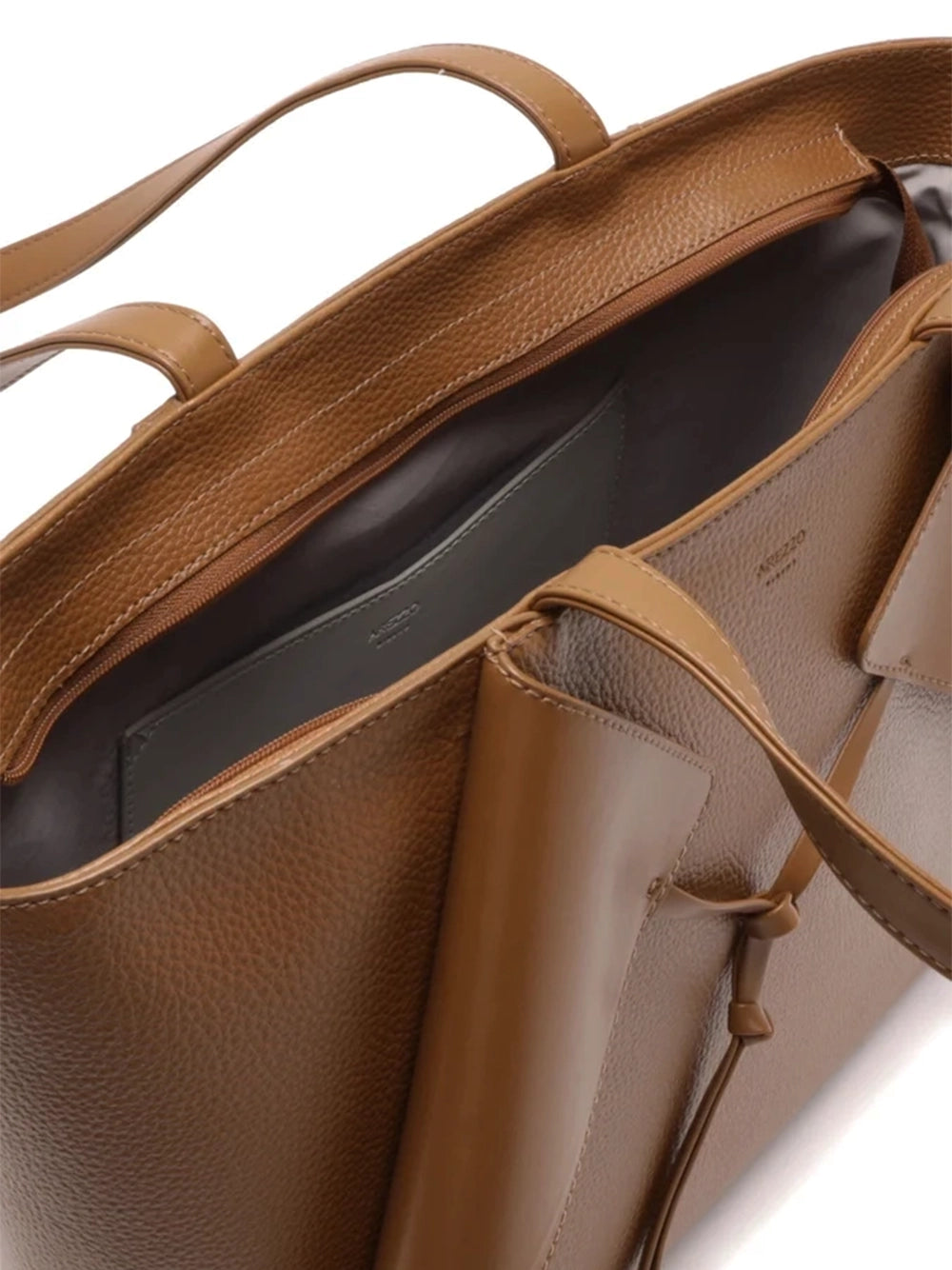 Mala Shopper Arezzo em Pele Castanha