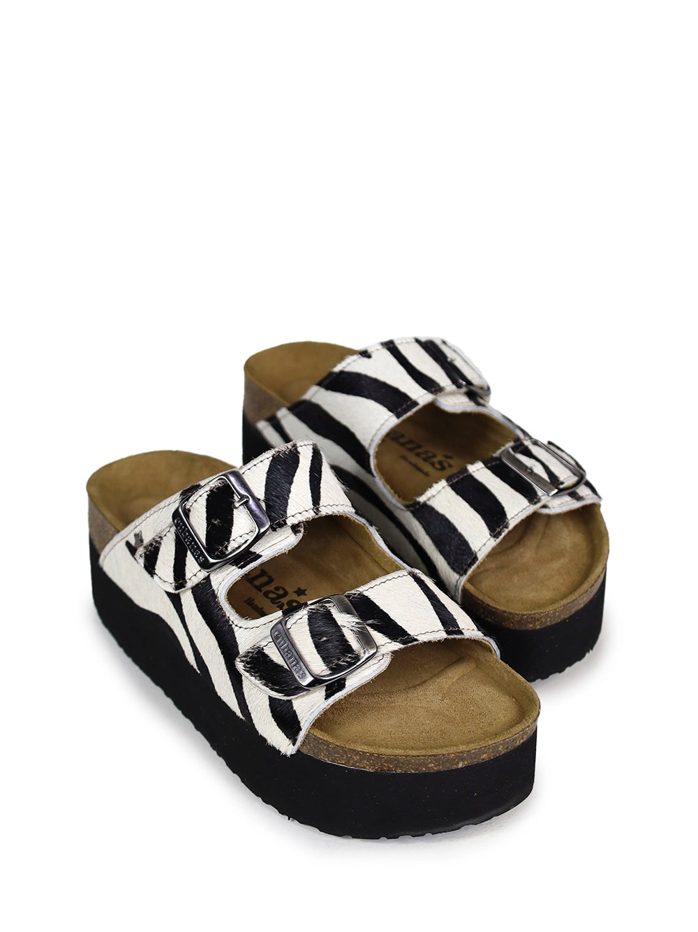 Amália Platform Zebra Animal Print Sandals