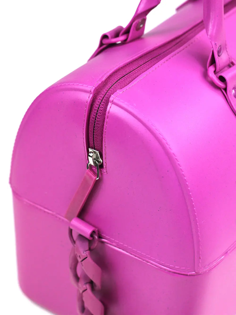 Pink Maxi Bag with Chain Strap