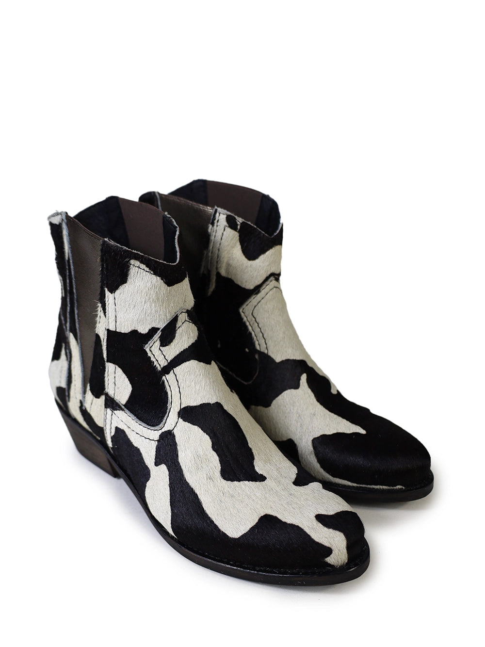 Bota Texana em Pelo Animal Print Vaca