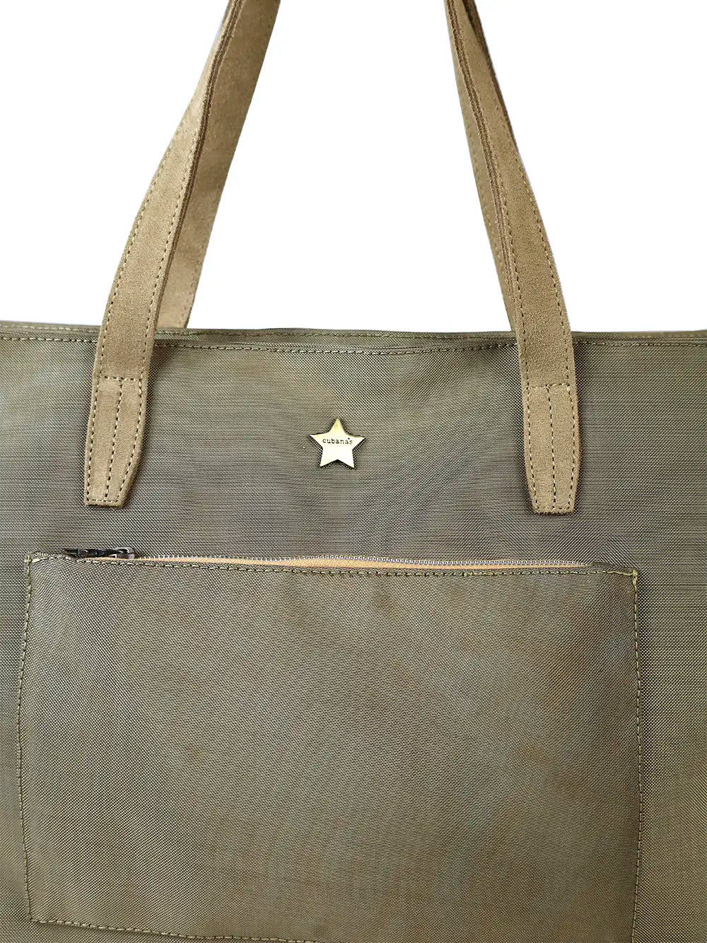 Mala Shopper em Tecido Beige
