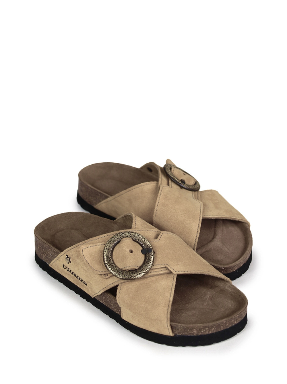 Sandália Carmo em Camurça Beige