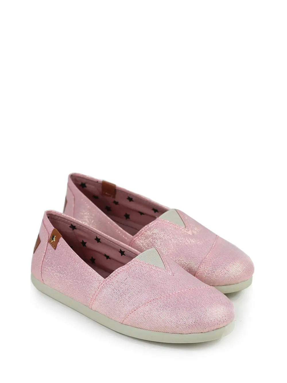 Alpergata em Tecido Rosa com Glitter