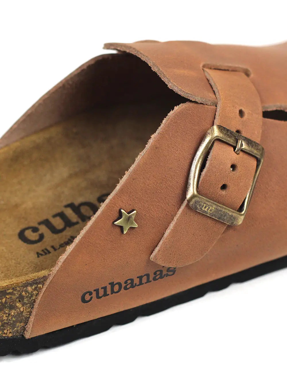 Men's Camel Leather Sandals