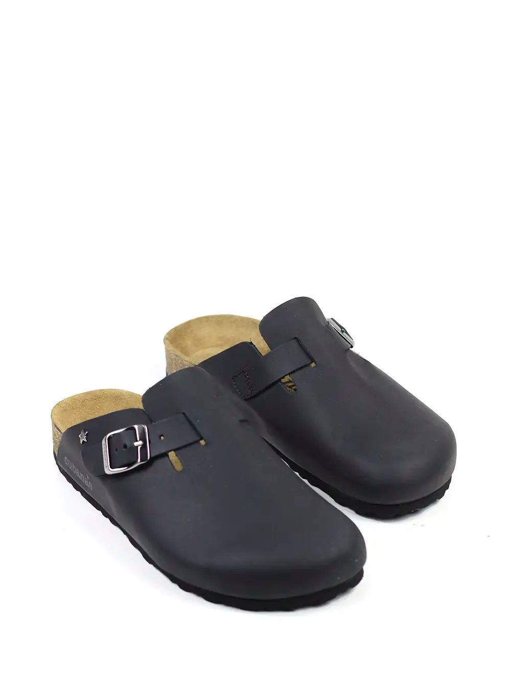 Men's Black Leather Sandals