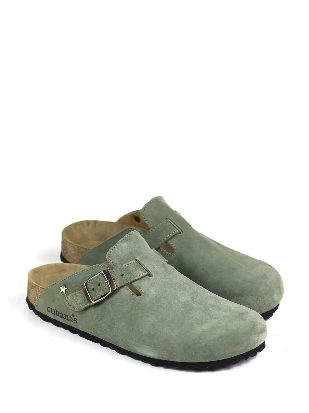 Men's Green Suede Sandals