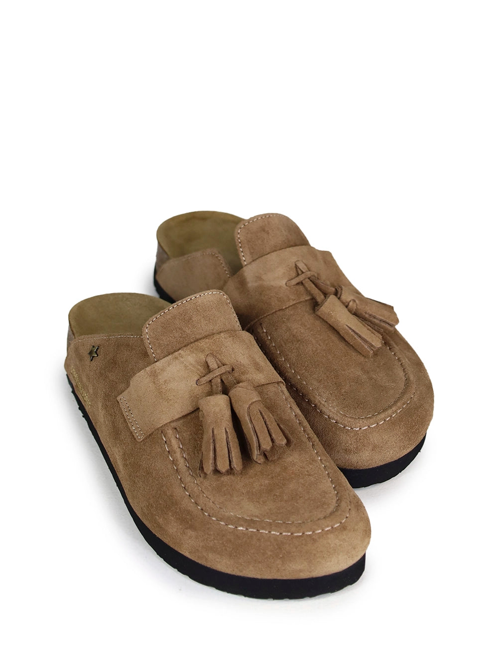 Maria Beige Suede Sandals