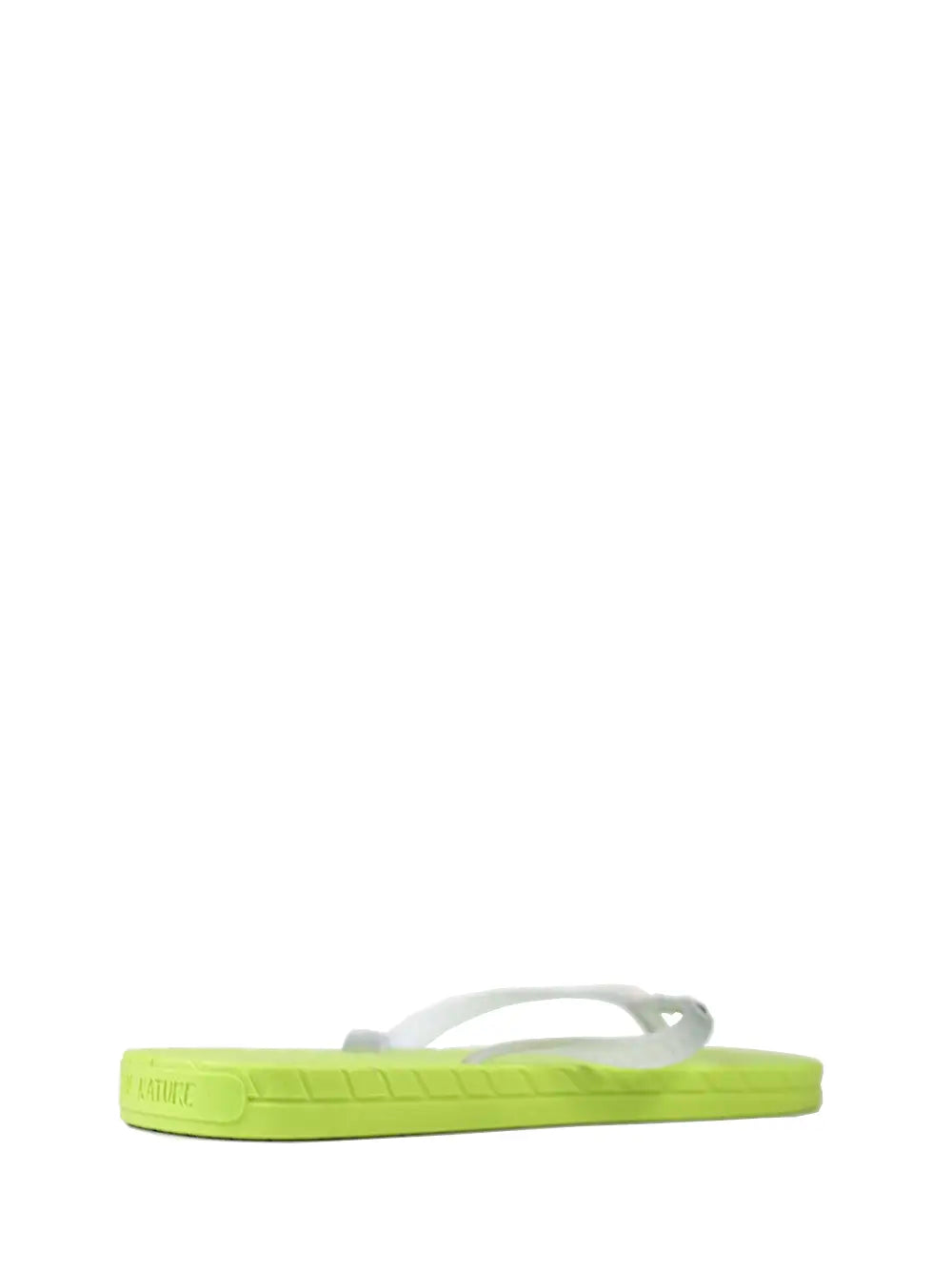 Chinelo Verde com Tira Transparente