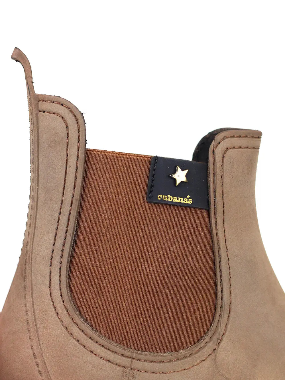 Galocha Camel com Acabamento Nobuck