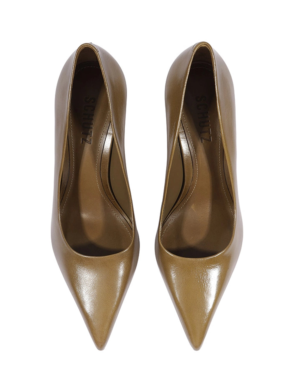 Scarpin Schutz em Pele Camel