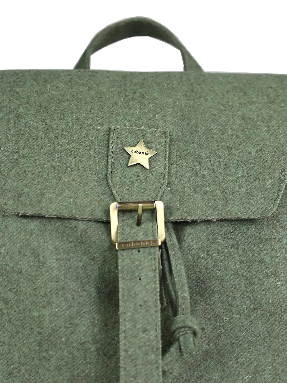 Mochila em Burel Verde