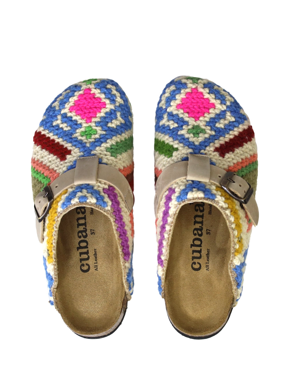 Ti Maria Sandals in Blue Arraiolos Wool