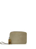 Bolso de Mano Dorado con Asa de Muñeca