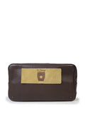 Men's Brown Leather Mini Handbag