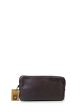 Bolso de mano para hombre en piel marrón