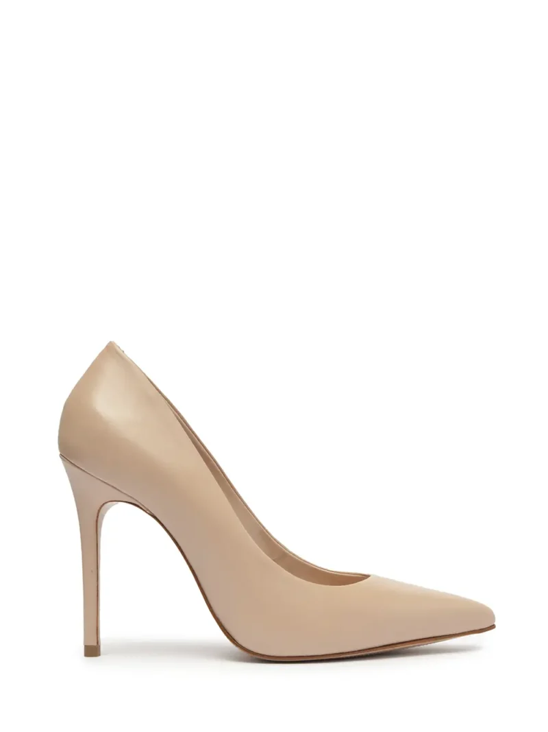 Scarpin Schutz em Pele Beige