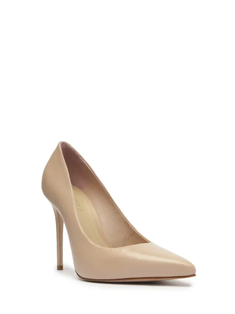 Scarpin Schutz em Pele Beige